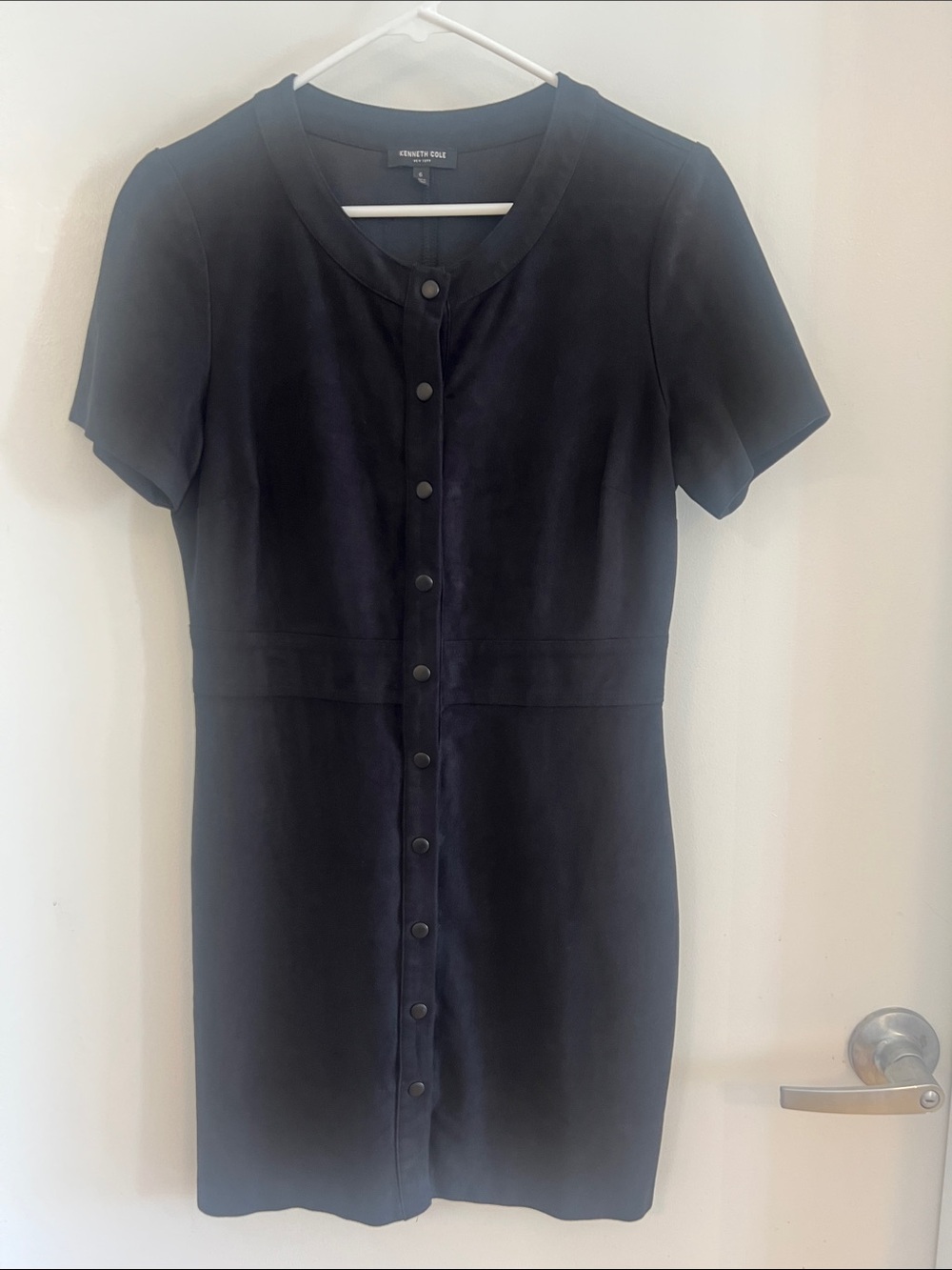 Kenneth Cole black button-front dress